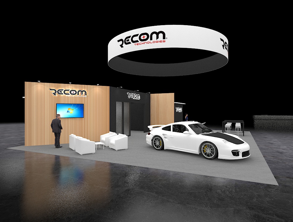 Interactive 40x50 booth with VR display