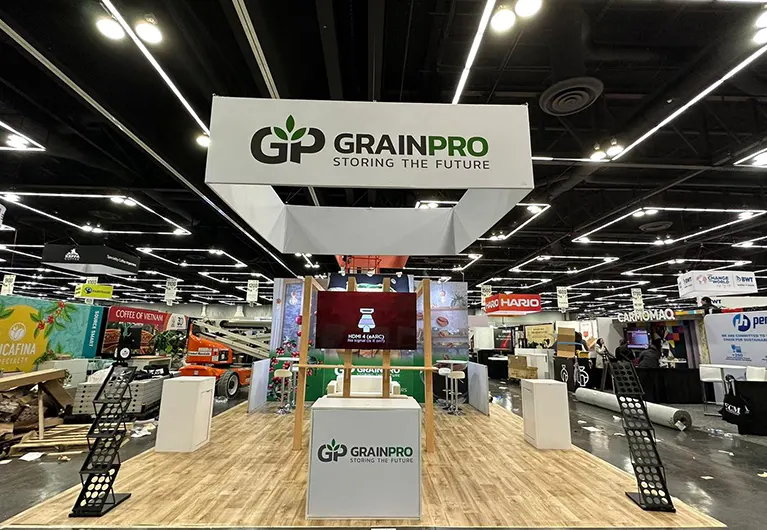 20x40 Trade Show Booth at Natural Products Expo West 2025 in Anaheim for GRAINPRO