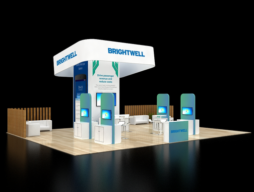 3D Trade Show Booth Visualization Rendering