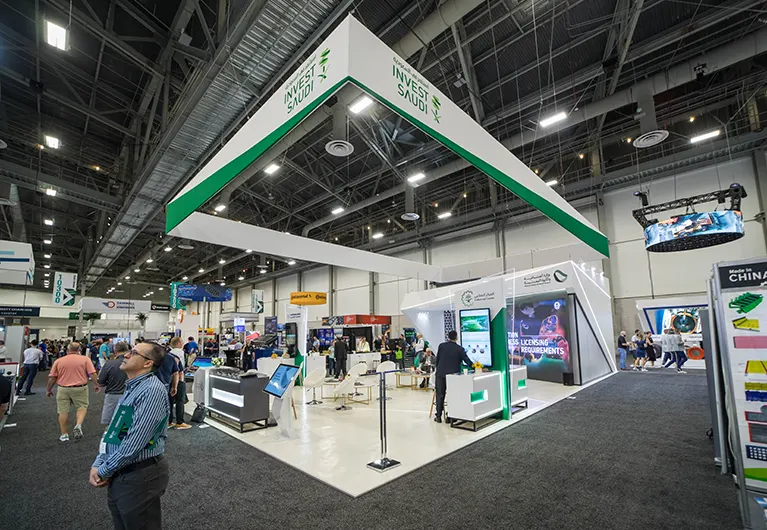40x50 Trade Show Booth at Mine Expo 2025 in Las Vegas for Invest Saudi