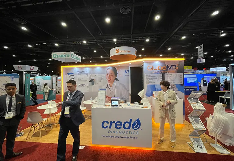 30x30 Trade Show Booth at ADLM 2025 in Las Vegas for CRED Diagnostics
