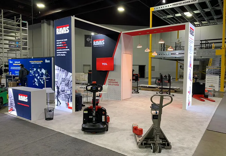 20x20 Trade Show Booth Rental at Modex Expo 2024 in Atlanta for RAVAS