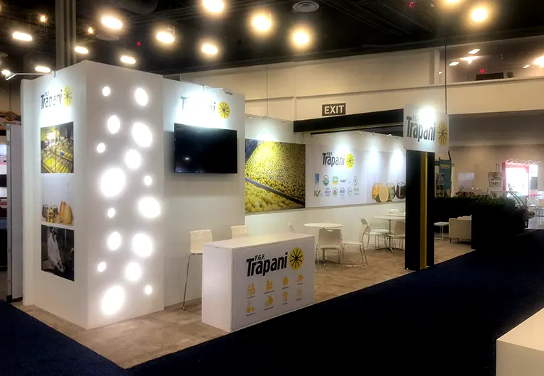 10x30 Trade Show Booth Rentals at RE+ Southeast 2025 in Atlanta for the company Trapani 