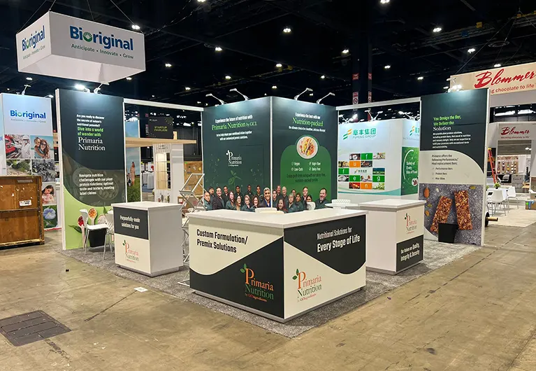 20x20 Trade Show Booth Rental in Chicago at IFT First Expo 2025 For Bioriginal