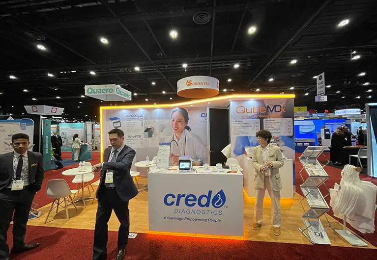 10x20 Trade Show Booth Rental in Chicago at ADLM 2025 for the company Cred Dignostic