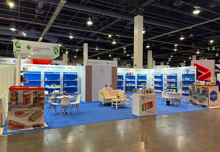 20x30 Trade Show Booth Rental in Chicago at Pack Expo 2025 for CLEARWATER PAPER 