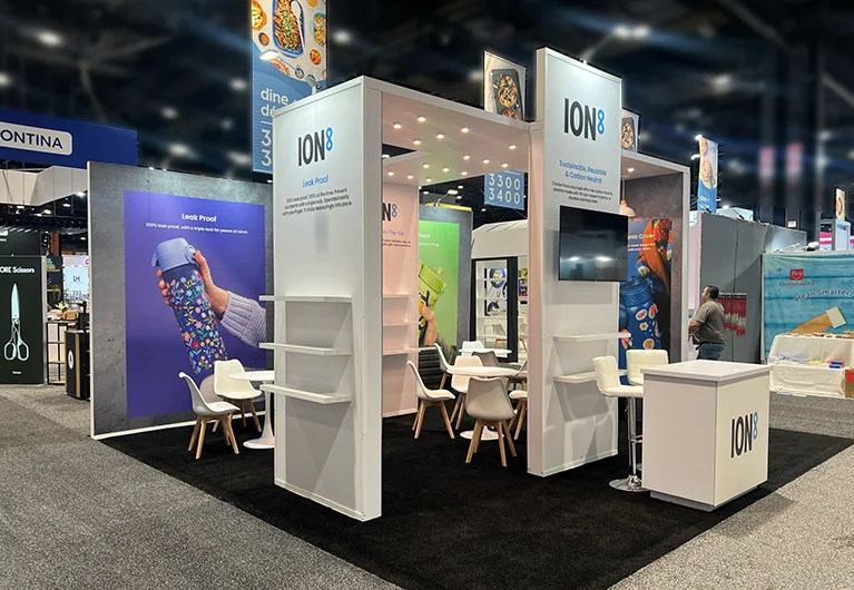 20x20 exhibition booth rental for ION8 at IHS 2025 in Indianapolis