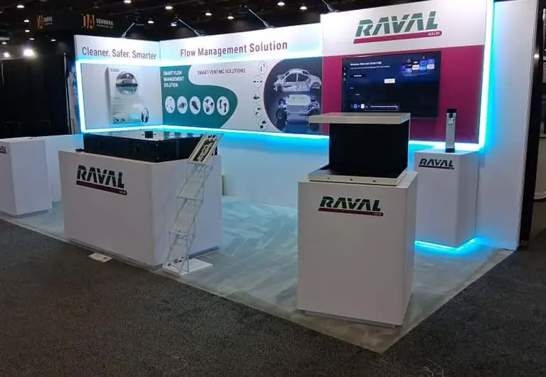 10x20 Trade Show Booth Rental in Houston at Breakbulk Americas 2025 for RAVAL