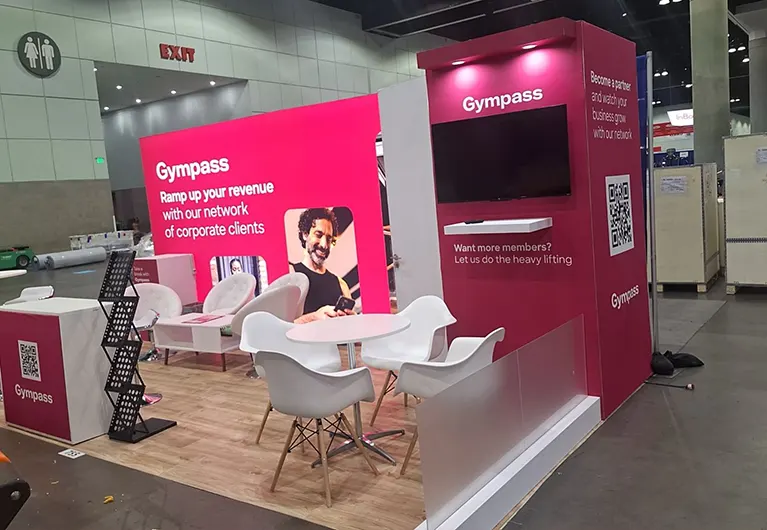 10x20 Booth Rental in Los Angeles at IHRSA 2024 for Gympass