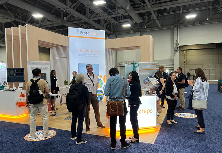 30x30 Trade Show Booth at M & M  Expo 2025 in Las Vegas for Protochips