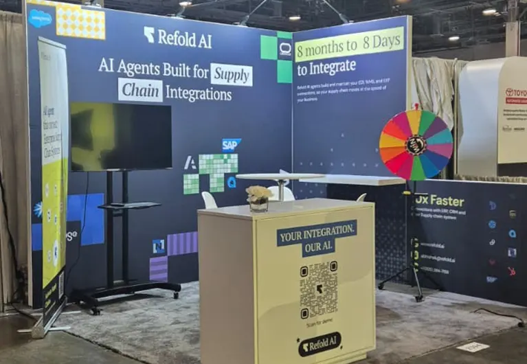 Refold AI exhibit booth at Manifest Expo 2026