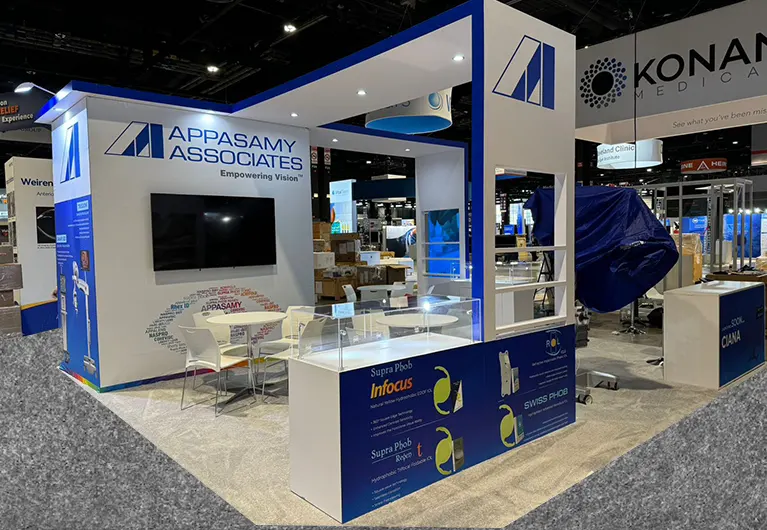 trade show booth at AAO 2025 in Orlando