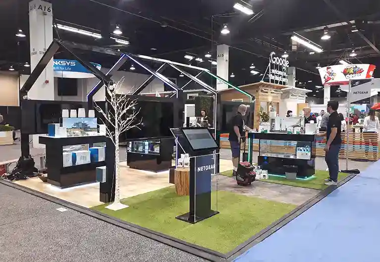 20x30 trade show booth rental for TemperPack at Pack Expo 2025 Designed and Built by Triumfo Inc. in Las Vegas