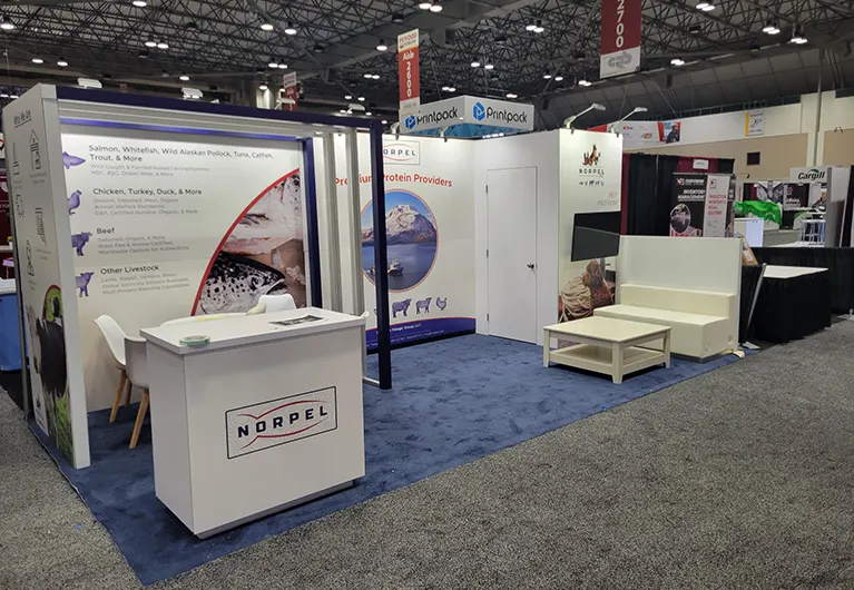 trade show booth rental for Norpel at OAC 2025 in San Diego