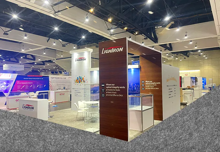 Trade Show Booth Rental at OFC 2023 in San Diego for Lightron