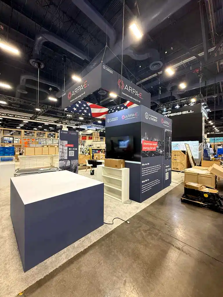 trade show booth at CES 2025, Las Vegas